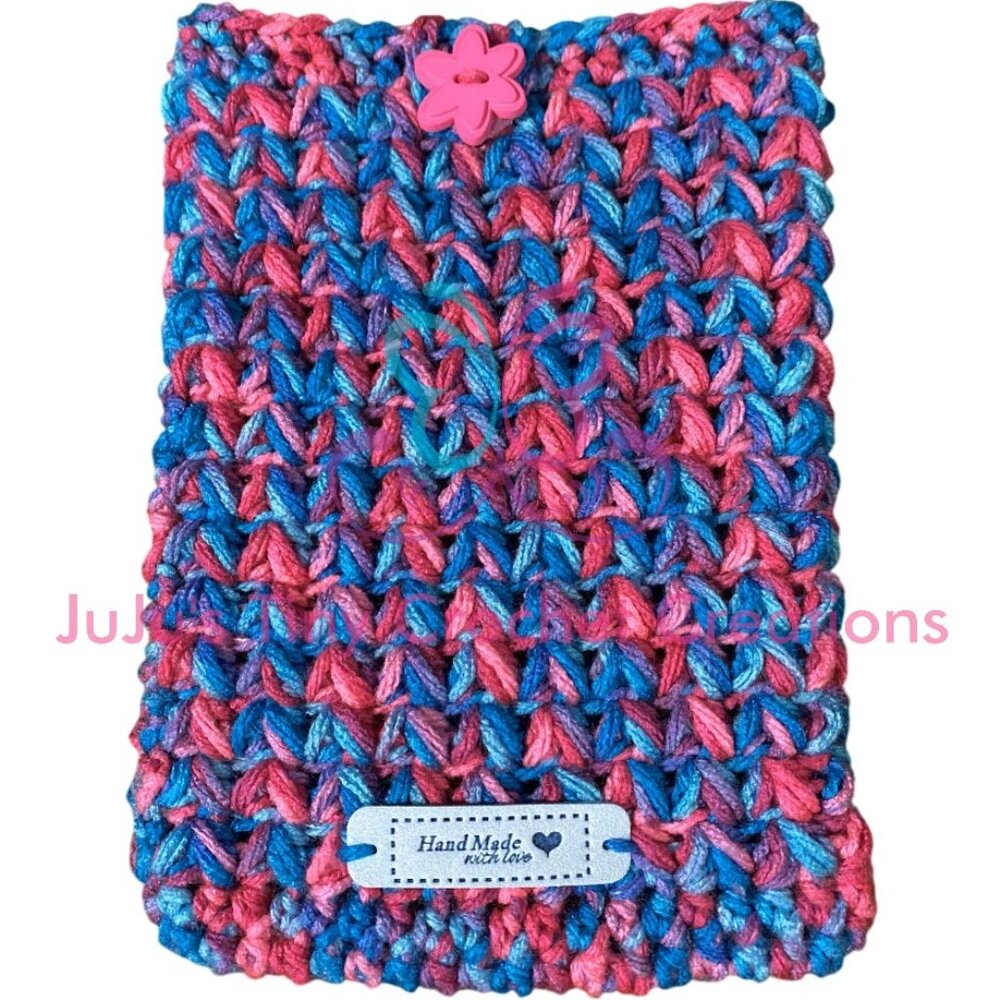 Handmade Crocheted Cover for Kindle Paperwhite E-Reader - Gift for Book Lovers